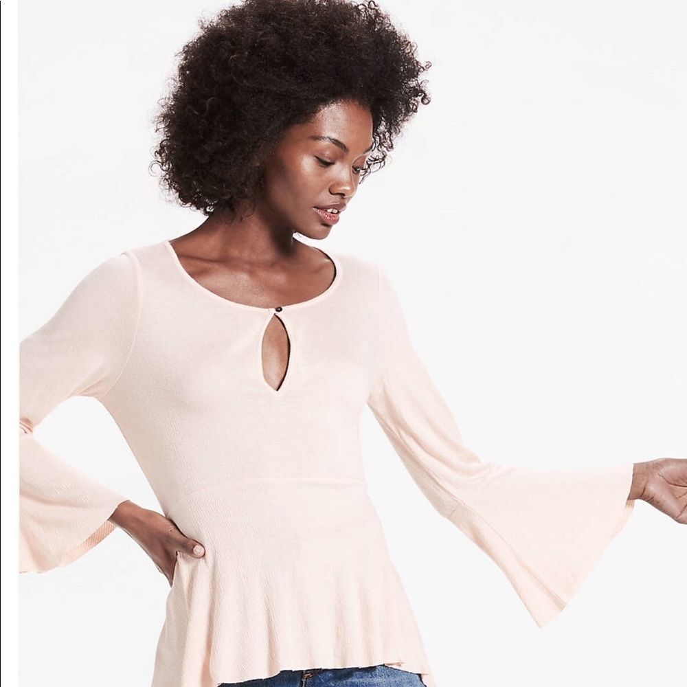 Lucky Brand Bell Sleeve Top Sz S